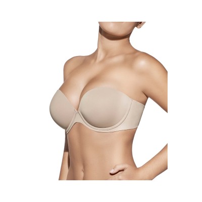 Sujetador Tania copa B con aros y relleno push-up +1 de Selene - TIERRA