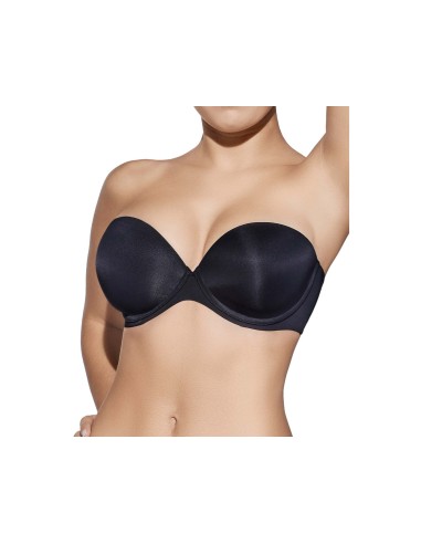 Sujetador Dana copa B con aros y relleno de Selene - NEGRO