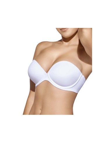 Sujetador Dana copa B con aros y relleno de Selene - BLANCO