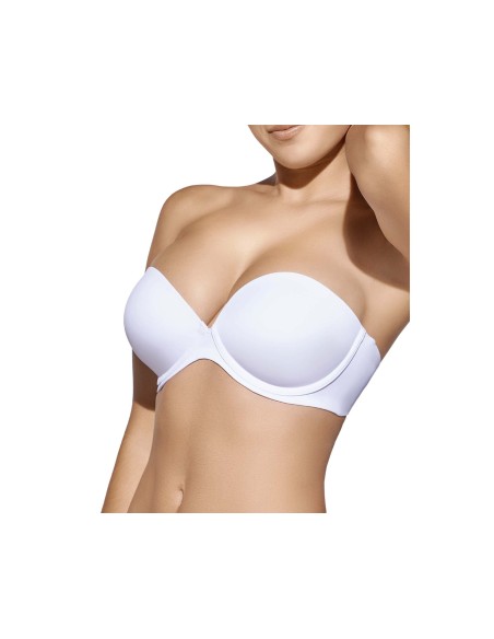 Sujetador Dana copa B con aros y relleno de Selene - BLANCO