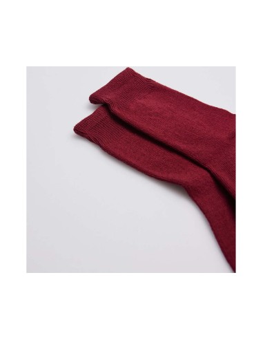 Calcetín colegial algodón 02814 de Ysabel Mora - GRANATE