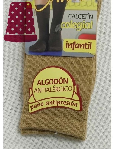 Calcetín colegial algodón 02814 de Ysabel Mora - CAMEL