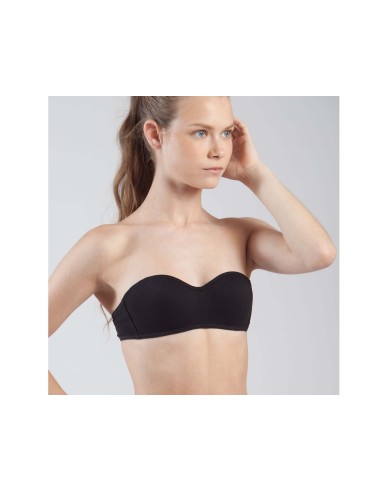 Sujetador juvenil bandeau multiposiciones sin aro de Kehat - NEGRO