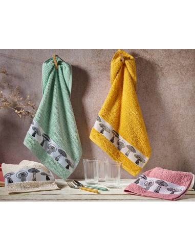 Paños de cocina rizo algodón (pack 4 uds) Boletus de Atenas