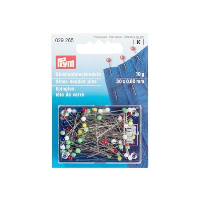 Alfileres cortos cabeza de vidrio 029 265 de Prym