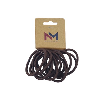 Coleteros Marrón goma lisa gruesa (12 uds) de N.Marcos