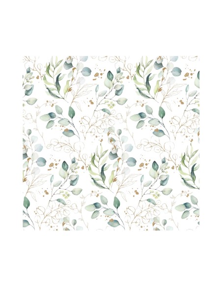 Tela algodón estampada Hojas (ancho 145cm)