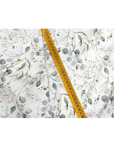 Tela algodón estampada Hojas (ancho 145cm)