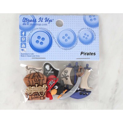 Botones Pirates (6 piezas) de Dress It Up 2
