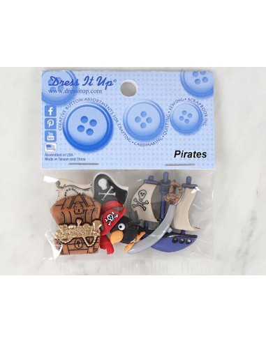 Botones Pirates (6 piezas) de Dress It Up
