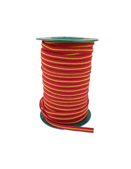 Goma elástica bandera de España 5mm (rollo 30 metros)