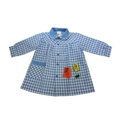 Baby colegio cuadros AZUL "Mochila y cuaderno"