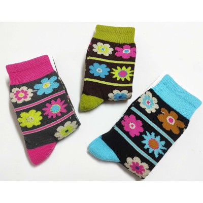 Calcetín fantasía rizo niña Flores 32128 de Ysabel Mora