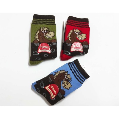 Calcetín rizo fantasía niño Caballo 42106 de Ysabel Mora