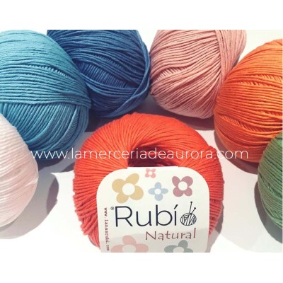 Rubí natural 50 g. (VHA04) algodón 100%