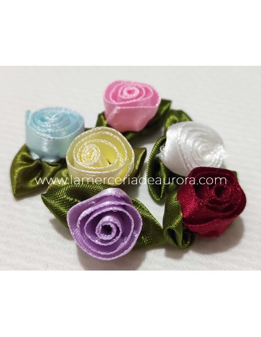 Flor de raso (3cm) - varios colores