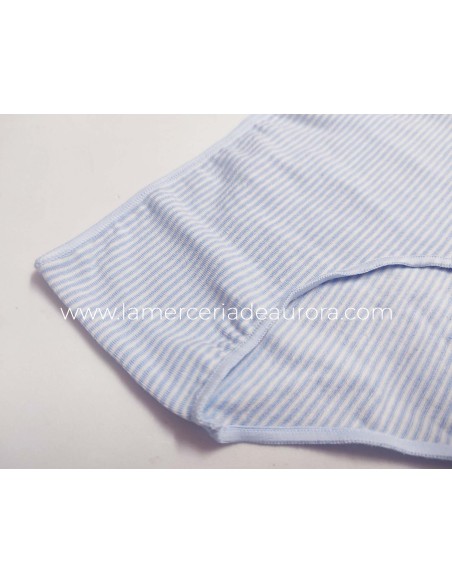 Naiara 622 - Rayas finas azul y blanco