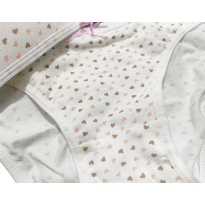 Conjunto juvenil algodón copa A Corazones de Tersura 2