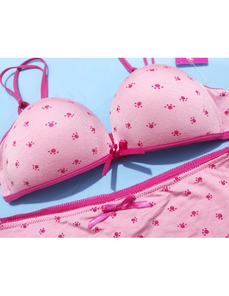 Conjunto juvenil algodón copa A Huellas de Tersura