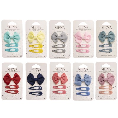 Pinza pico pato lazo mariposa + clips rana (2 uds) de Siena