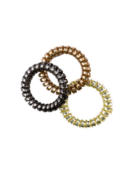 Coleteros espiral Surtido metalizado dorado (3 uds) de N.Marcos