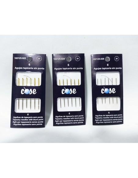 Agujas punto de cruz (6 uds) de Cose