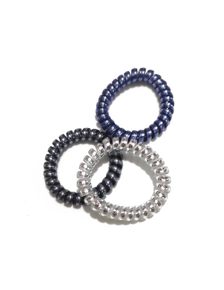 Coleteros espiral Surtido metalizado azul (3 uds) de N.Marcos