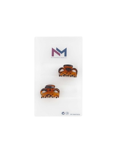 Pinza ovalada 2,5cm Miel (2 uds) de N.Marcos