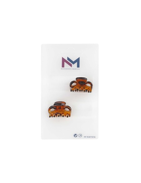 Pinza ovalada 2,5cm Miel (2 uds) de N.Marcos