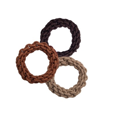 Coleteros Surtido marrones goma trenzada (3 uds) de N.Marcos