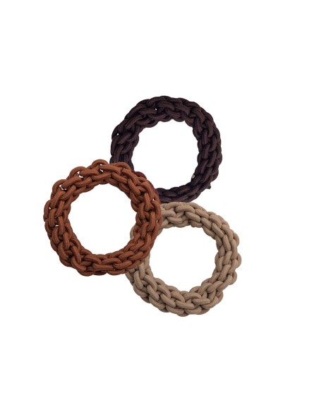 Coleteros Surtido marrones goma trenzada (3 uds) de N.Marcos