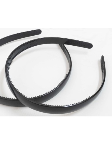 Diadema clásica lisa 1,3cm Negra de N. Marcos