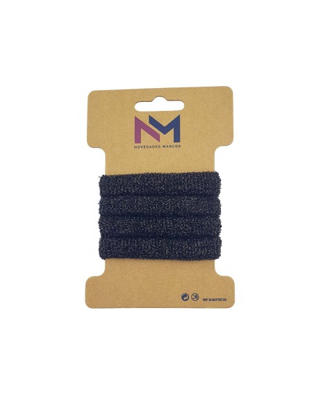 Coleteros poliamida Lurex negro (4 uds) de N.Marcos