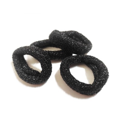 Coleteros poliamida Lurex negro (4 uds) de N.Marcos