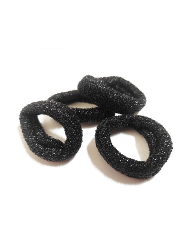 Coleteros poliamida Lurex negro (4 uds) de N.Marcos