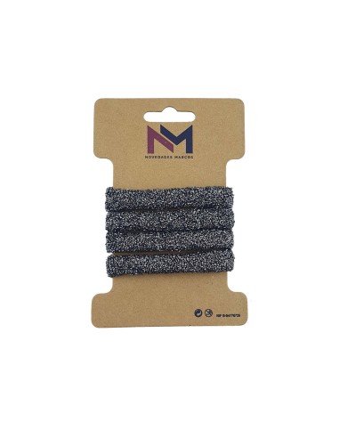 Coleteros poliamida Lurex gris (4 uds) de N.Marcos