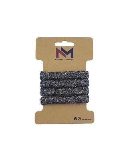 Coleteros poliamida Lurex gris (4 uds) de N.Marcos