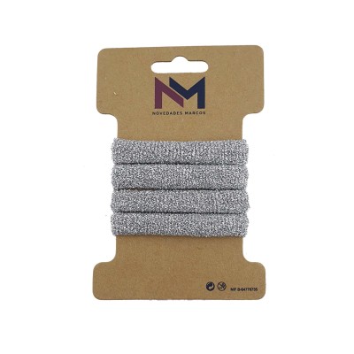 Coleteros poliamida Lurex plata (4 uds) de N.Marcos 2