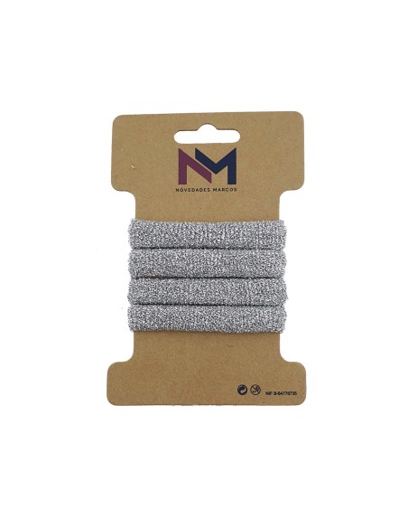 Coleteros poliamida Lurex plata (4 uds) de N.Marcos