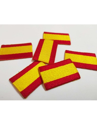 Termoadhesivo bordado 3,8x2,5cm (6 uds) bandera...