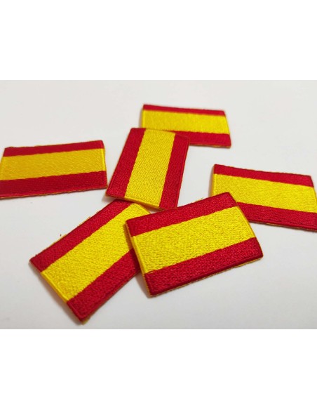 Termoadhesivo bordado 3,8x2,5cm (6 uds) bandera de España de Lecco