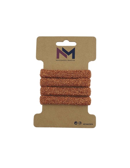 Coleteros poliamida Lurex bronce (4 uds) de N.Marcos