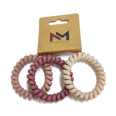 Coleteros espiral Nature mate - Rosas (3 uds) de N.Marcos