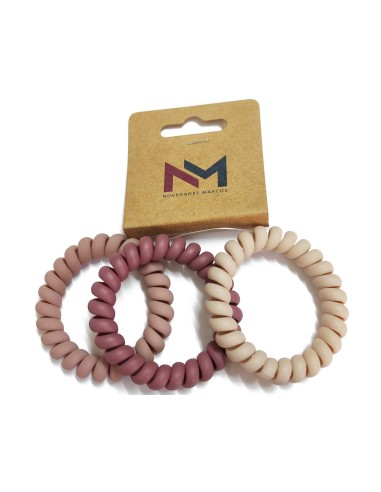 Coleteros espiral Nature mate - Rosas (3 uds) de N.Marcos