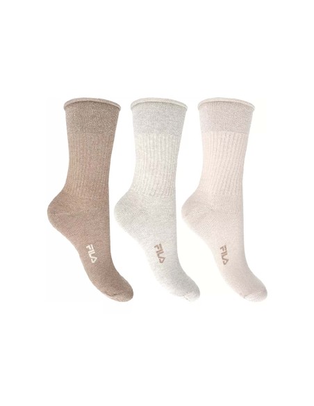 Calcetín mujer puño rulo Cream F3252D de Fila - varios colores