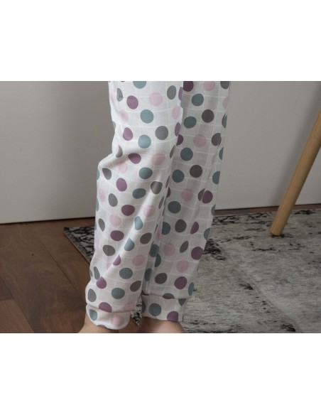 Pijama largo juvenil algodón interlock Bassotto time 4603 de Muslher