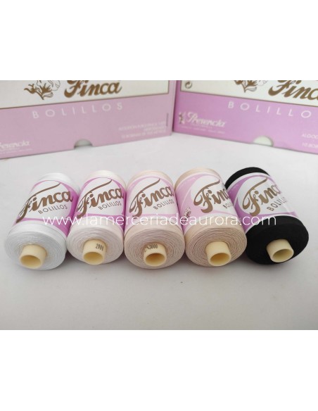 Finca bolillos nº 40 de Hilaturas Presencia - BLANCO, 2000, 3000, 4000 y NEGRO.