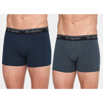 Bóxer hombre algodón liso (2 uds) B0005 de Don Algodón 2