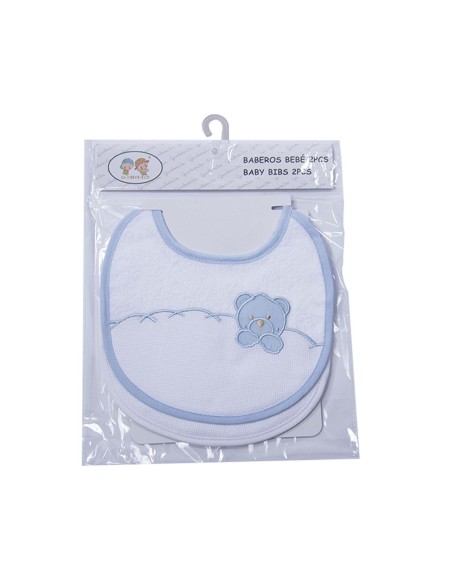 Baberos bebé para bordar Ositos (pack 2uds) 9802 de Gamberritos