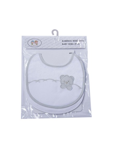 Baberos bebé para bordar Ositos (pack 2uds)...